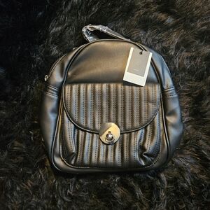 Black Leather Shoulder Bag